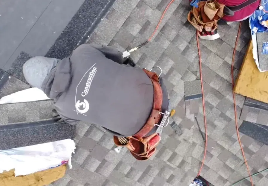 Person working on a roff