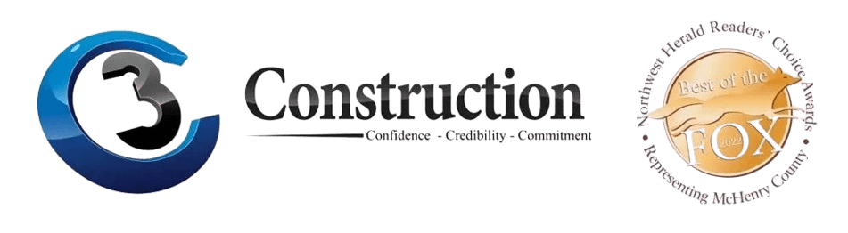C3 Construction Logo + Badge